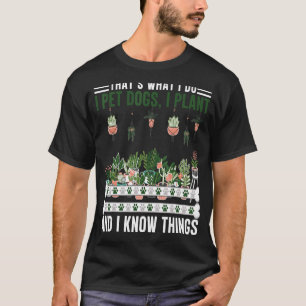Camiseta Estilo De Vida Plantaholic Suculente Cães De Pet E
