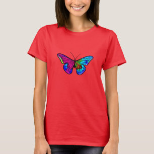 Camiseta Estilo de vidro manchado de borboleta musaweather 