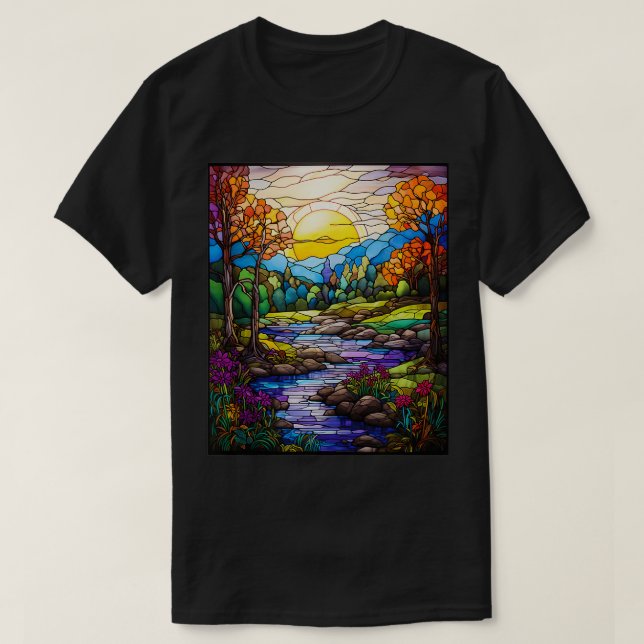 Camiseta Estilo de Vidro Mantido Shenandoah Valley (Frente do Design)
