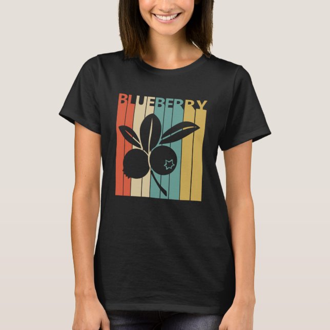 Camiseta Estilo de vinheta Fruta de amoreira branca (Frente)