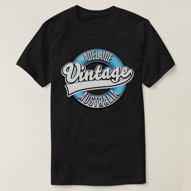 Camiseta estilo de vintage Adelaide australia (Frente do Design)