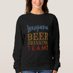Camiseta Estilo de Vintage da Equipe de Bebendos da Louisia