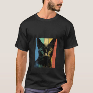 Camiseta Estilo de Vintage de Gato Azul Russo, Mãe Pai V