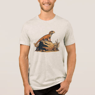 Camiseta Estilo de Vintage do Desert Lizard