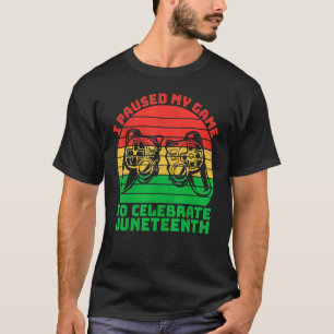 Camiseta Estilo De Vintage, Parei Meu Jogo Para Celebrar Ju