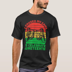 Camiseta Estilo De Vintage, Parei Meu Jogo Para Celebrar Ju