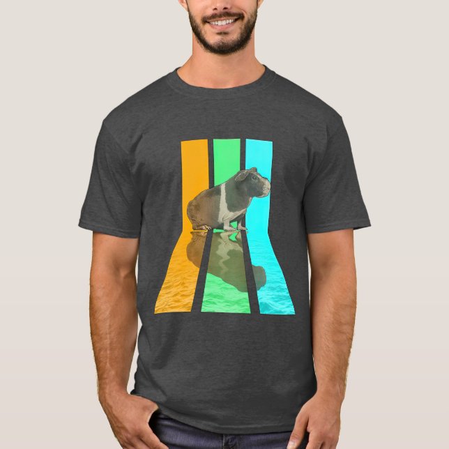 Camiseta Estilo de Vintage retroativo 80s - Suíno magra (Frente)