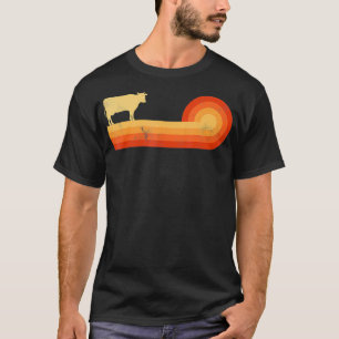 Camiseta Estilo de Vintage Retroativo da Vaca 60s 70s Ofert