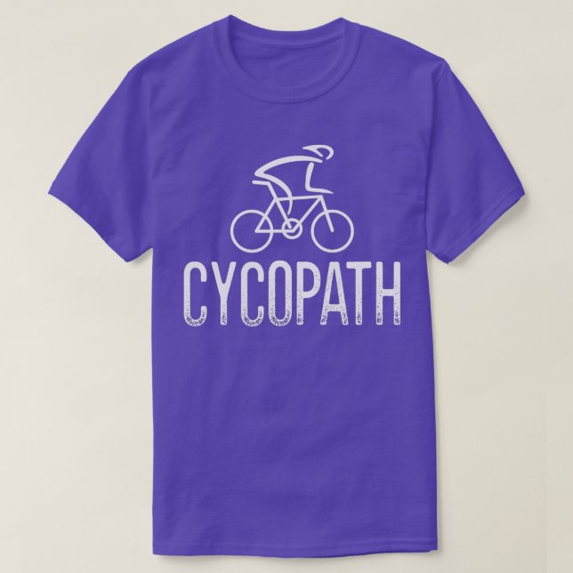 Camiseta Estilo de Vintagem Bicicleta Engraçado pelo Cycopa (Frente do Design)