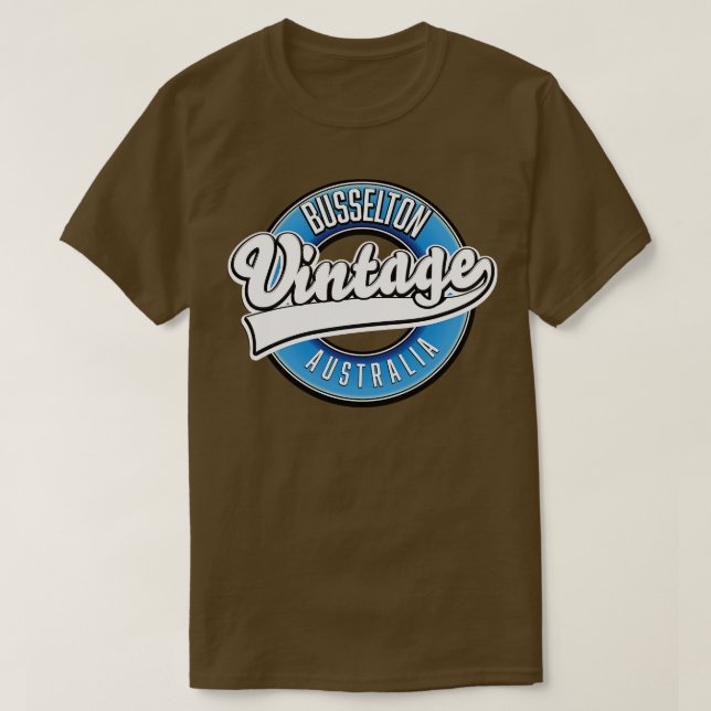 Camiseta estilo de vintagem Busselton australia (Frente do Design)