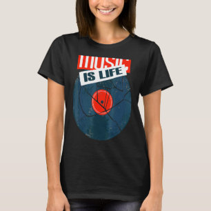 Camiseta Estilo de Vintagem da Antiga Escola Musicdj Boom B