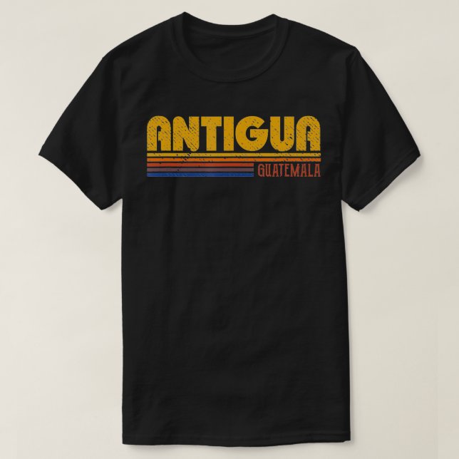 Camiseta Estilo de Vintagem de Antígua Guatemala (Frente do Design)