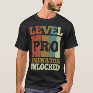 Camiseta Estilo de Vintagem Desbloqueado do Animator Pro Ex