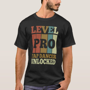 Camiseta Estilo de Vintagem Desbloqueado do Dançer Pro Toqu