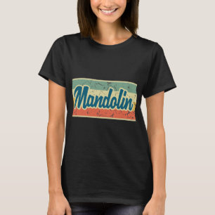 Camiseta Estilo de Vintagem do Mandolin Lover