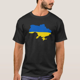 Camiseta Estilo de Vintagem do Orgulho da Ucrânia Sente-se