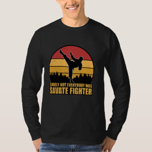 Camiseta Estilo de Vintagem Francês Para Savate Lover Savat