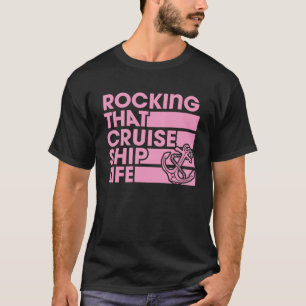 Camiseta Estilo De Vintagem Retroativa Da Vida Do Navio De