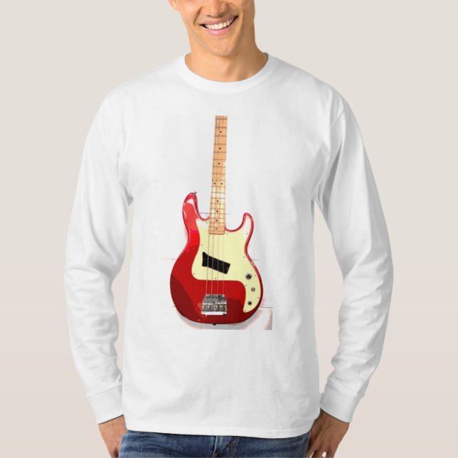 Camiseta Estilo de Violão Elétrico (Frente)