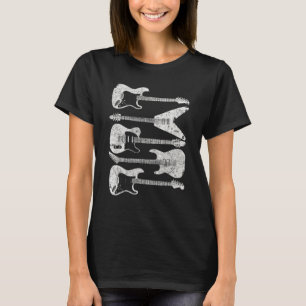 Camiseta Estilo De Violão Para Guitarrista