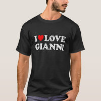 Estilo Desgastado Grunge Abalado Eu Amo Gianni