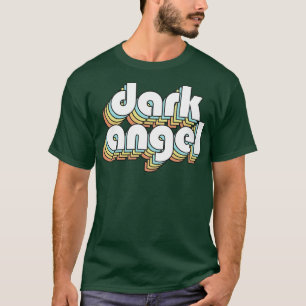 Camiseta Estilo Desvanecido da Tipografia Arco-Íris Retroat
