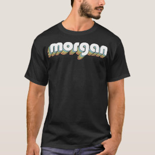 Camiseta Estilo Desvanecido da Tipografia do Morgan Retro R