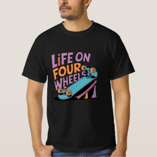 Camiseta Estilo dividido com Designs de skater Legal