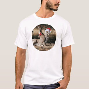 Camiseta Estilo do australiano dos cangurus do Natal