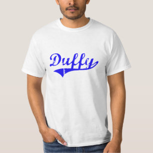 Camiseta Estilo do clássico do sobrenome de Duffy
