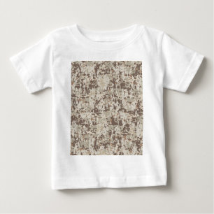 Camiseta Estilo do Deserto Camuflagem Digital Decor do bege