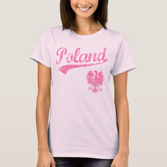 Camiseta Estilo do esporte do Polônia (Frente)
