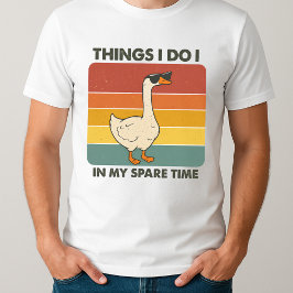 Camiseta Estilo do Ganso Vintage Coisas que faço no meu tem