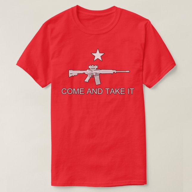 Camiseta Estilo do Texas vem e leva AR15 (Frente do Design)