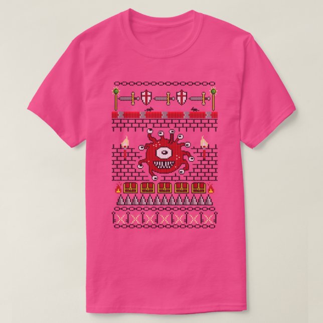 Camiseta Estilo Dungeon Knit (Frente do Design)