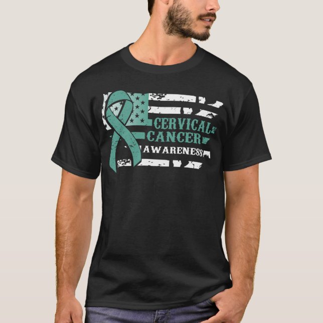 Camiseta Estilo Encaminhado EUA Sinalizador Consciência do  (Frente)