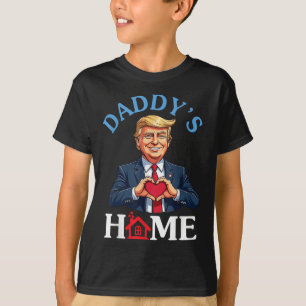 Camiseta Estilo Engraçado Coração Mãos de Coração Pai do Pa