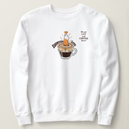 Camiseta Estilo engraçado de gato rústico e amante de café
