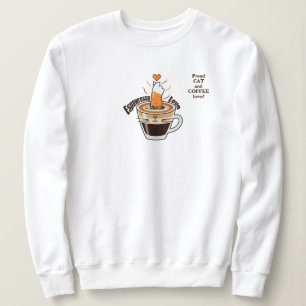 Camiseta Estilo engraçado de gato rústico e amante de café 