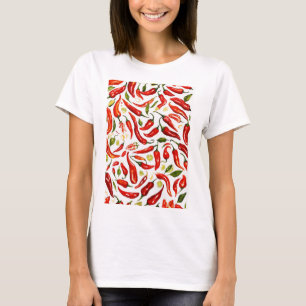 Camiseta Estilo Espetacular: Camisa-T de Mulher Vermelha Ch