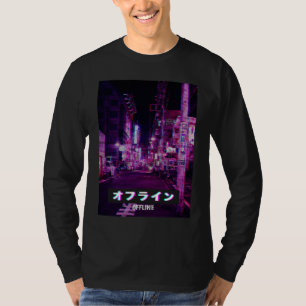 Camiseta Estilo Estético Vaporwave Japão Meme Triste Glitch