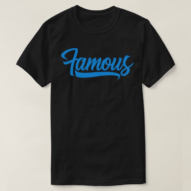 Camiseta Estilo famoso (Frente do Design)