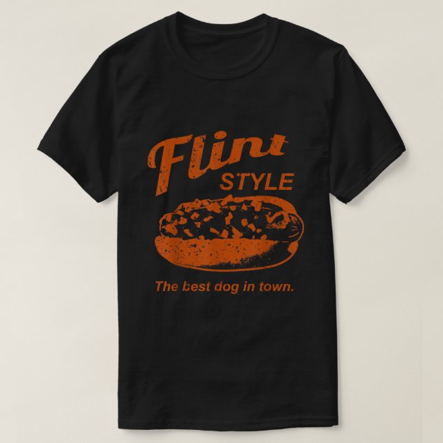 Camiseta Estilo Flint Coney Hot Dog (Frente do Design)