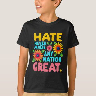 Camiseta Estilo Floral Boho Odio Nunca Fez Nenhum Excelente
