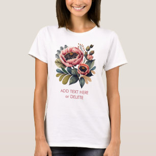 Camiseta Estilo Floral Livre De Boho Selvagem