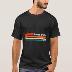 Camiseta Estilo Gráfico Vintage Retro 1980S Twin Falls Idah