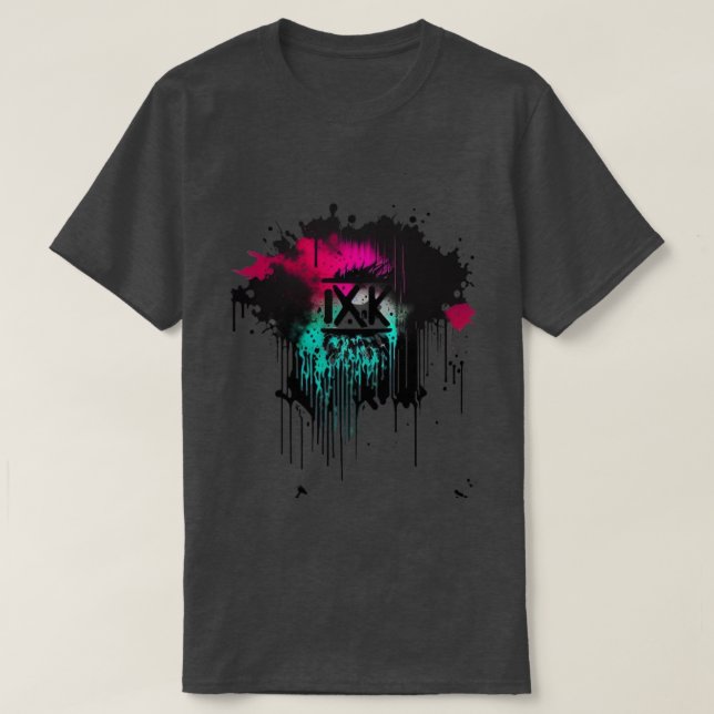 Camiseta Estilo Grunge da Cultura de Rua (Frente do Design)