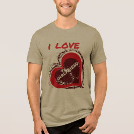 Camiseta Estilo Grunge Eu Amo Minha Namorada Coração Desenh