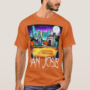 Camiseta estilo Halloween de San Jose