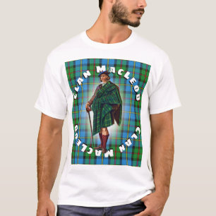 Camiseta Estilo Highland Clan MacLeod de Harris Tartan